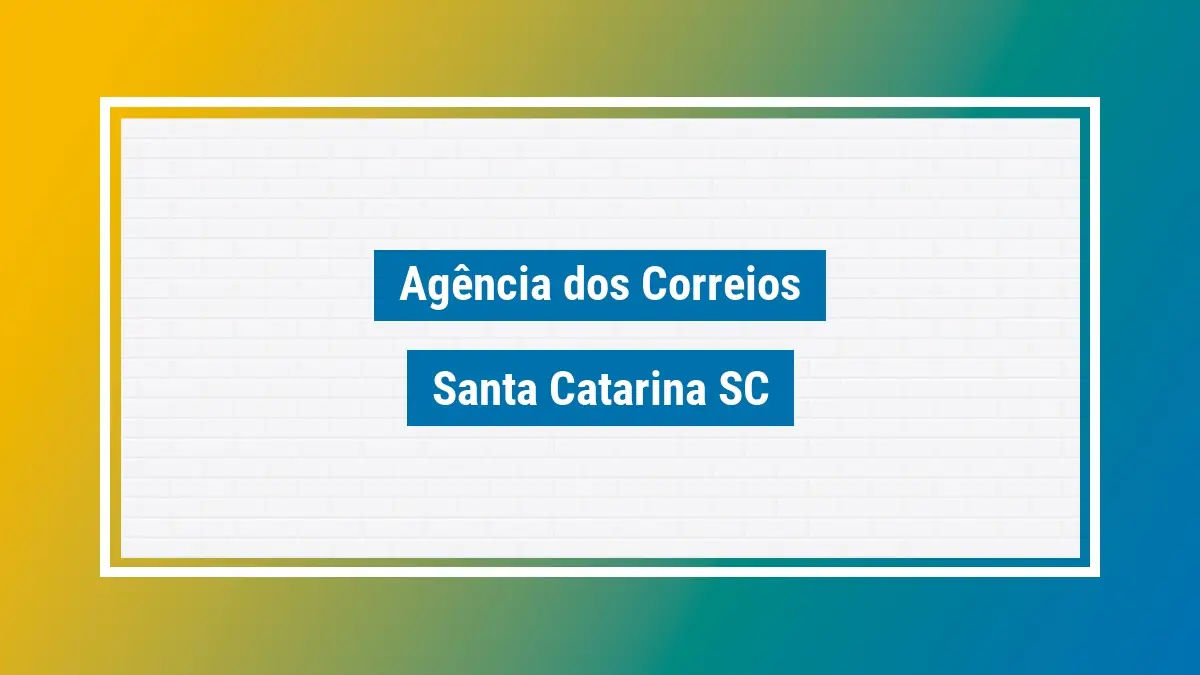 Imagem ilustrativa correios santa catarina sc