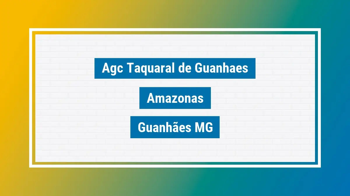Imagem ilustrativa unidade de agência dos correios agc taquaral de guanhaes amazonas guanhães mg