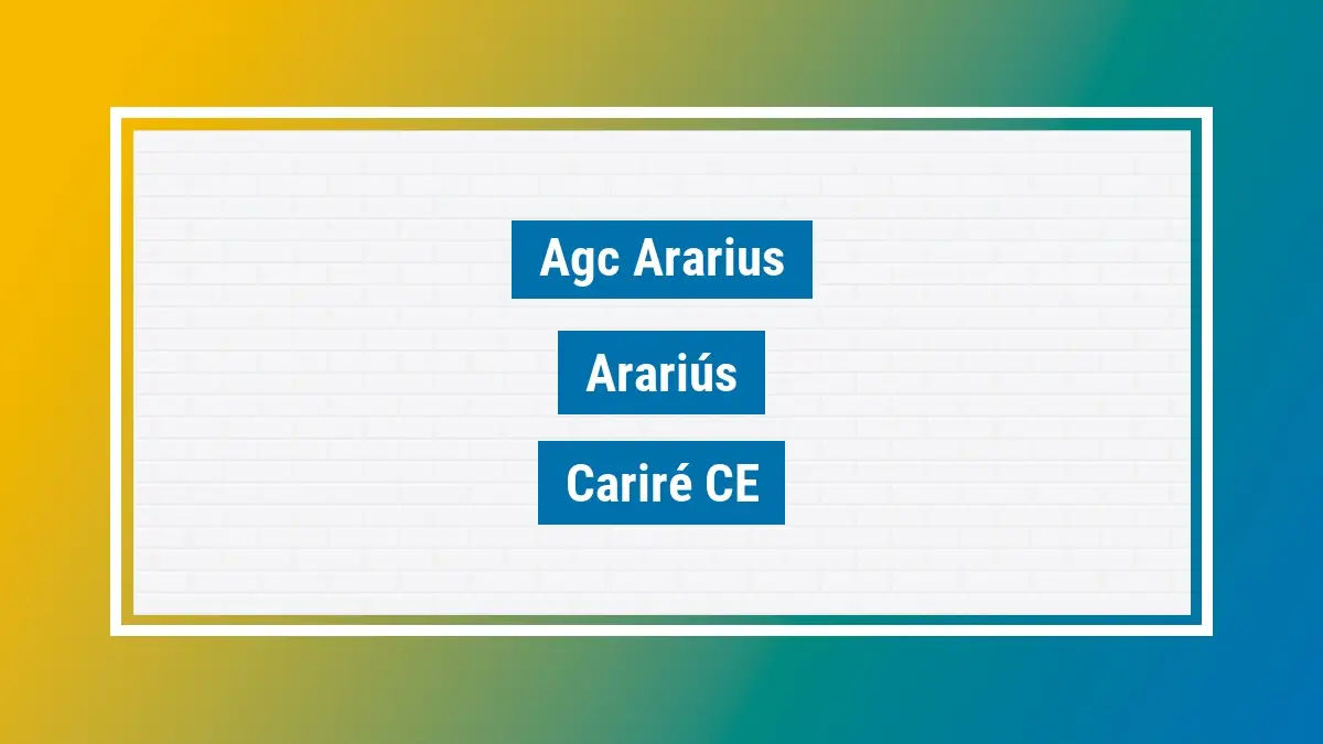 Imagem ilustrativa unidade de agência dos correios agc ararius arariús cariré ce