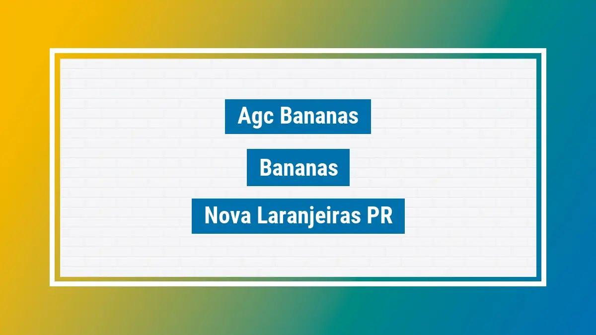 Imagem ilustrativa unidade de agência dos correios agc bananas bananas nova laranjeiras pr