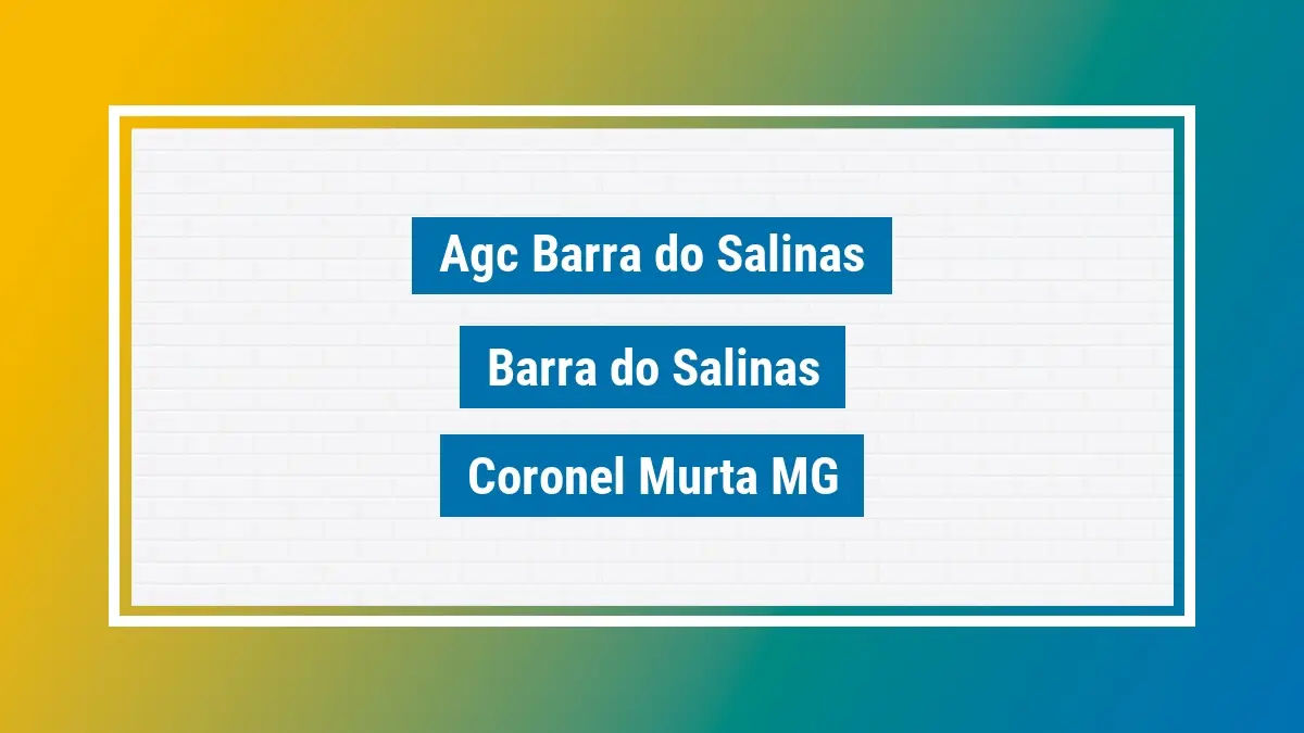 Imagem ilustrativa unidade de agência dos correios agc barra do salinas barra do salinas coronel murta mg