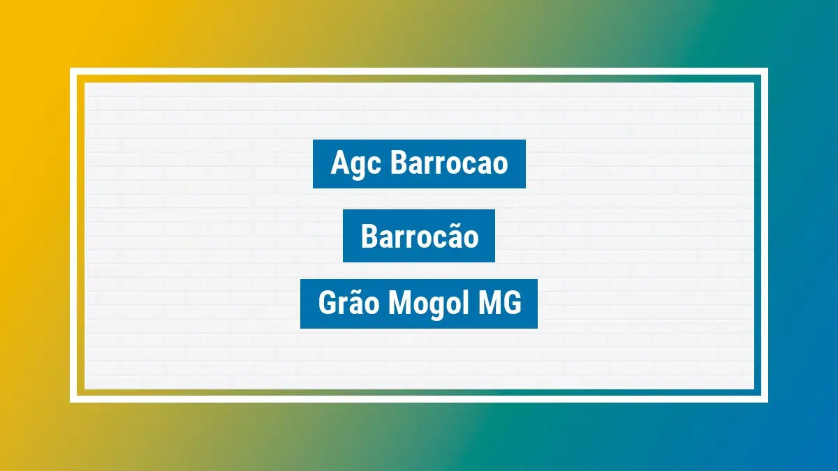 Imagem ilustrativa unidade de agência dos correios agc barrocao barrocão grão mogol mg