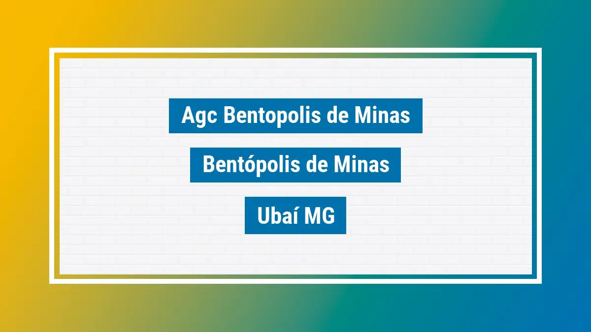 Imagem ilustrativa unidade de agência dos correios agc bentopolis de minas bentópolis de minas ubaí mg