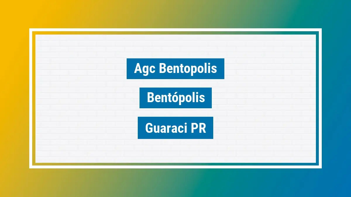 Imagem ilustrativa unidade de agência dos correios agc bentopolis bentópolis guaraci pr