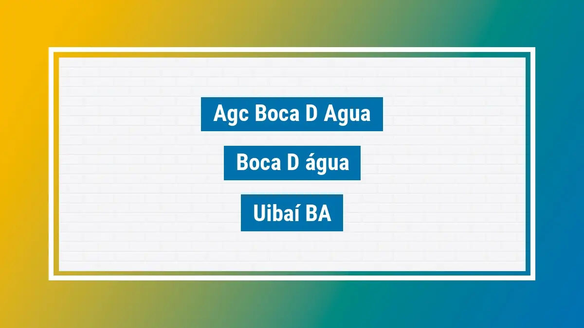 Imagem ilustrativa unidade de agência dos correios agc boca d agua boca d água uibaí ba