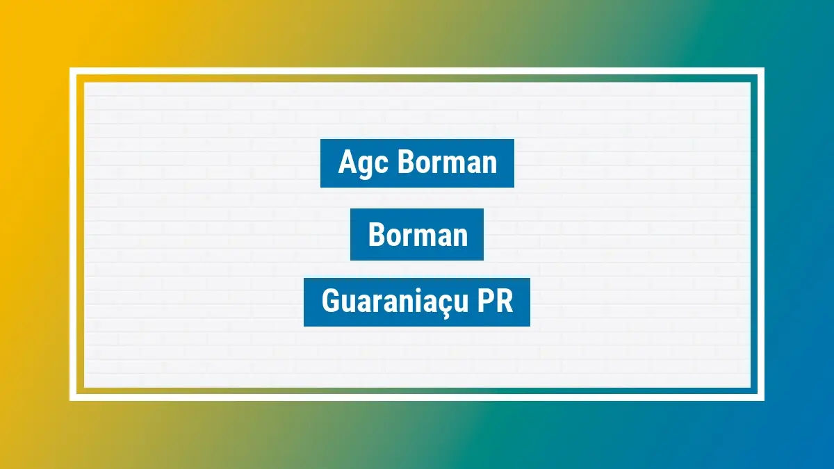 Imagem ilustrativa unidade de agência dos correios agc borman borman guaraniaçu pr