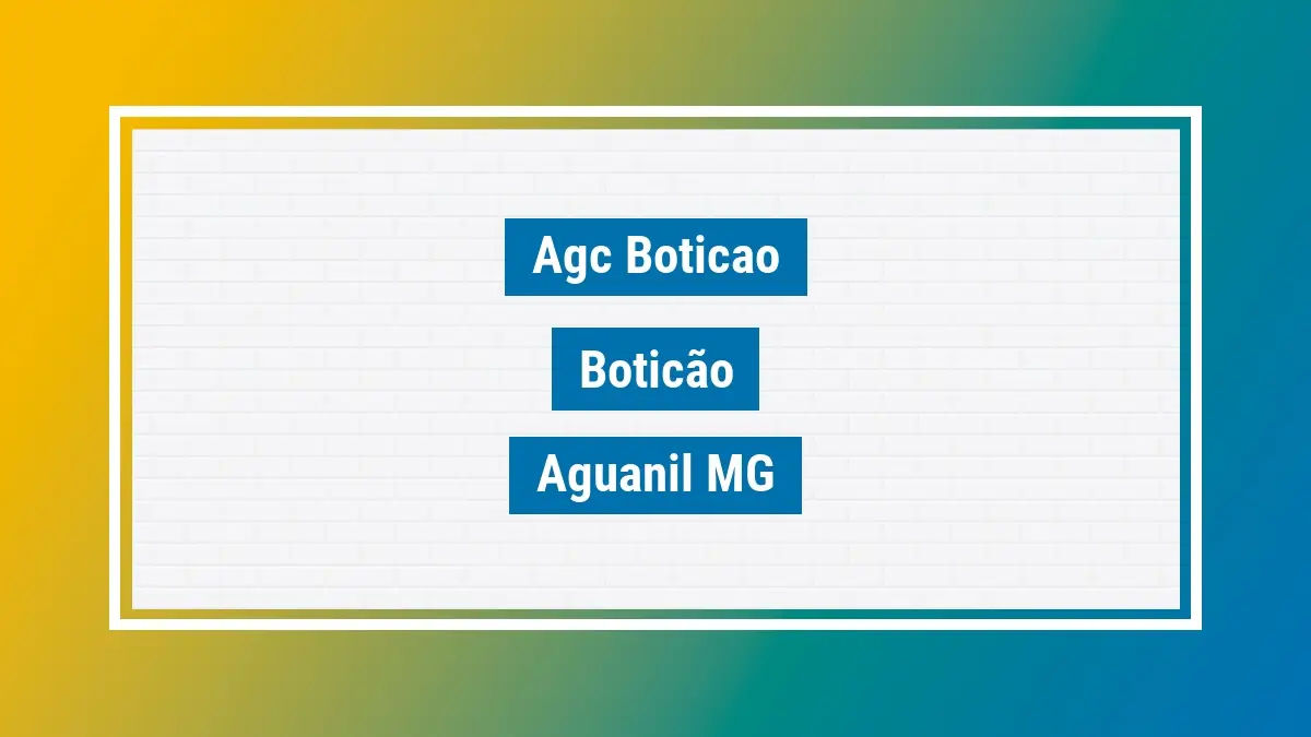 Imagem ilustrativa unidade de agência dos correios agc boticao boticão aguanil mg