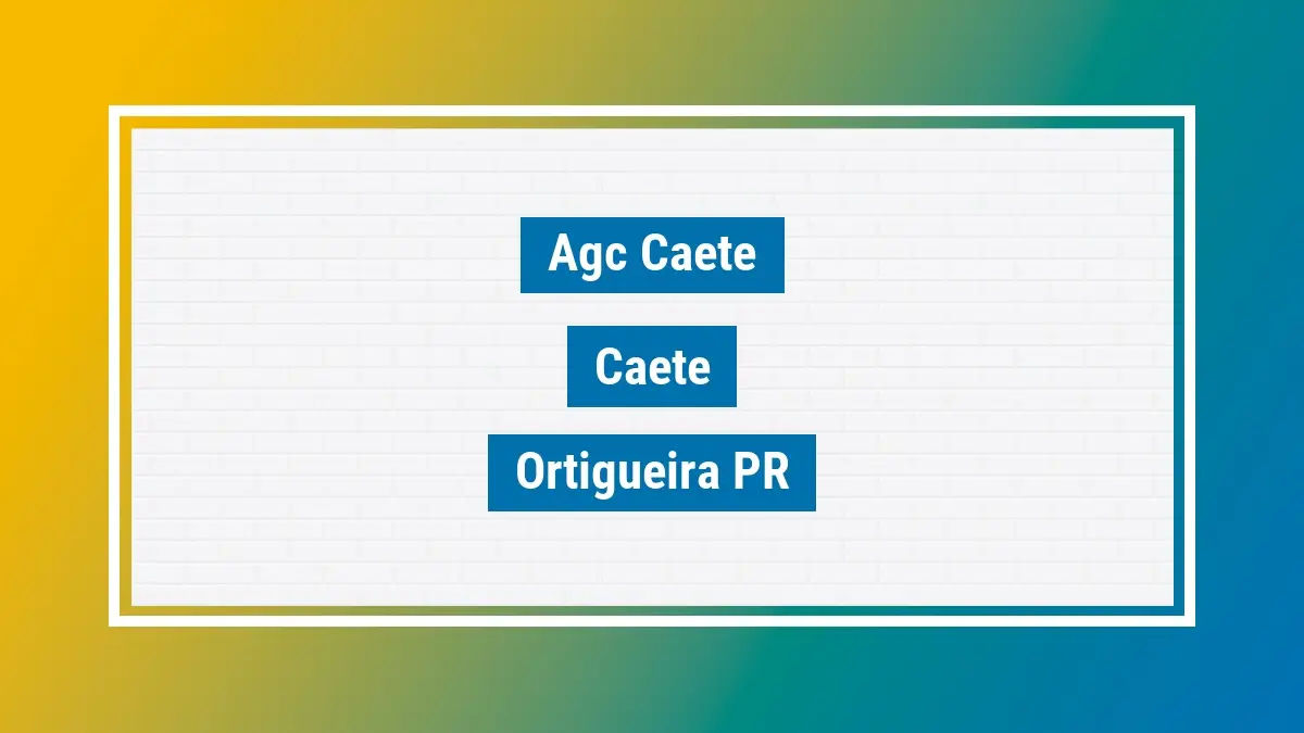 Imagem ilustrativa unidade de agência dos correios agc caete caete ortigueira pr