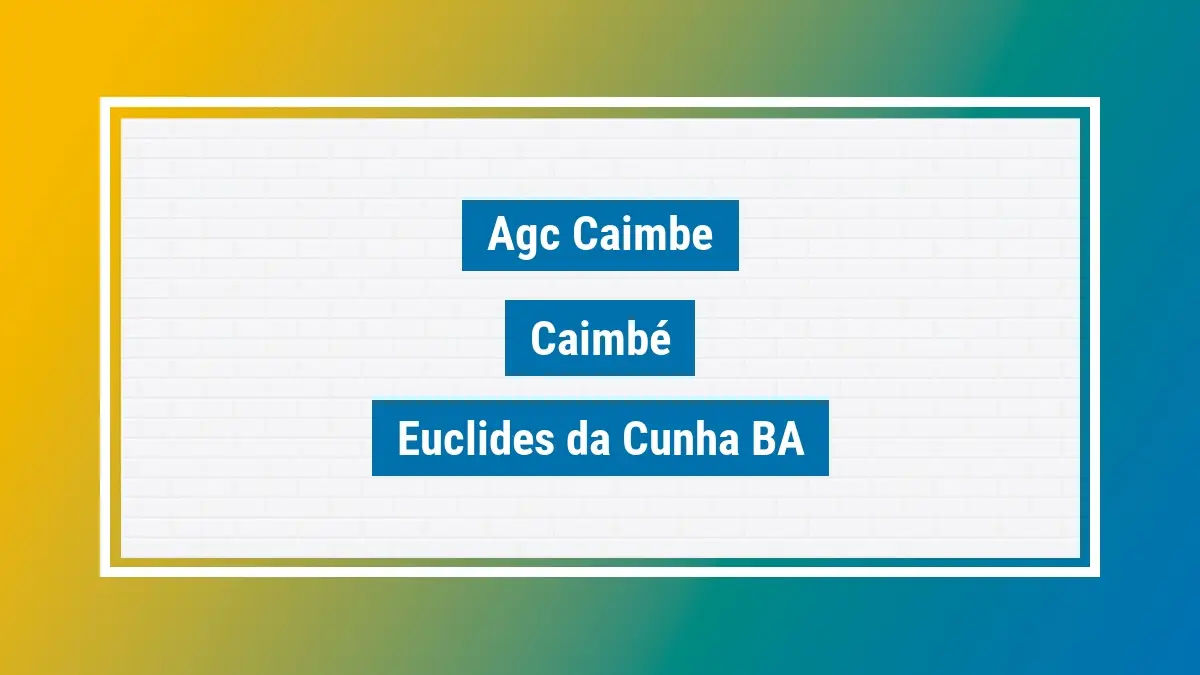 Imagem ilustrativa unidade de agência dos correios agc caimbe caimbé euclides da cunha ba