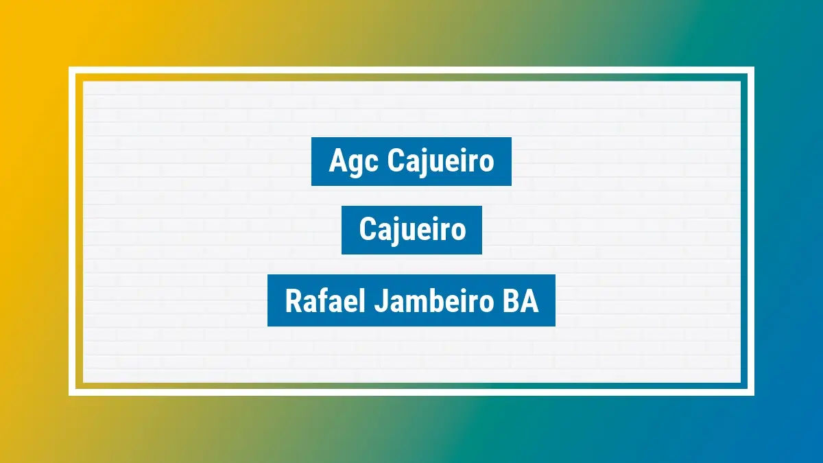 Imagem ilustrativa unidade de agência dos correios agc cajueiro cajueiro rafael jambeiro ba
