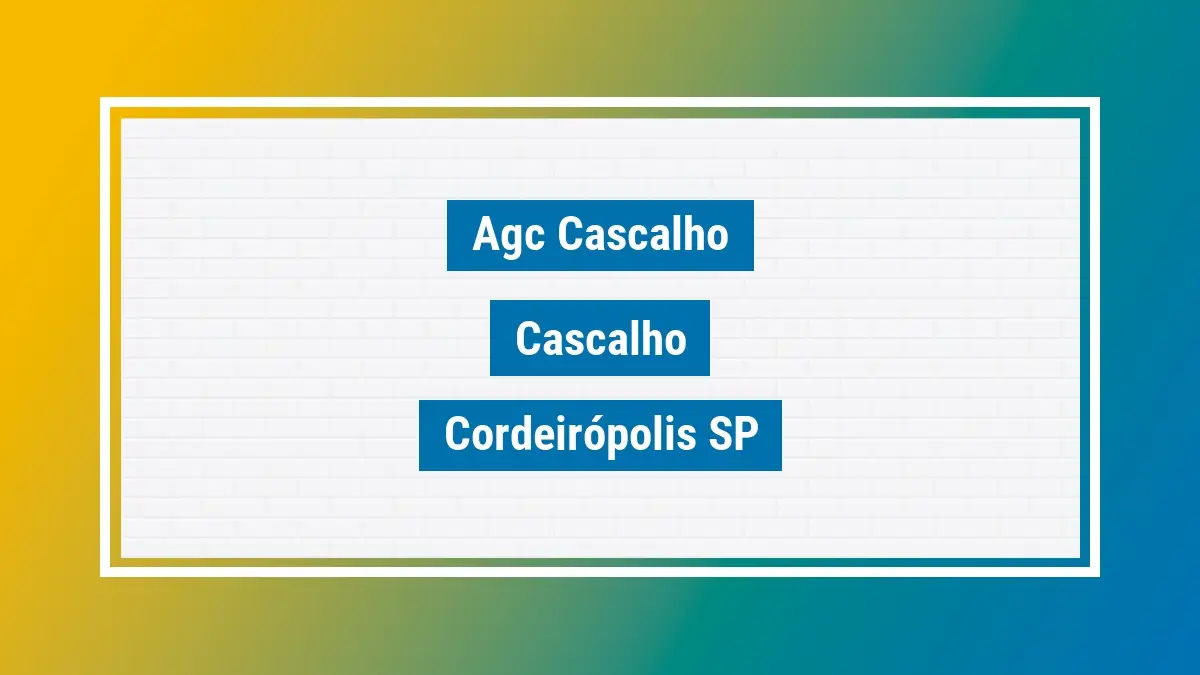 Imagem ilustrativa unidade de agência dos correios agc cascalho cascalho cordeirópolis sp