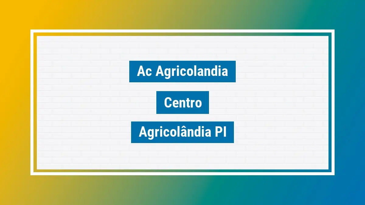Imagem ilustrativa unidade de agência dos correios ac agricolandia centro agricolândia pi