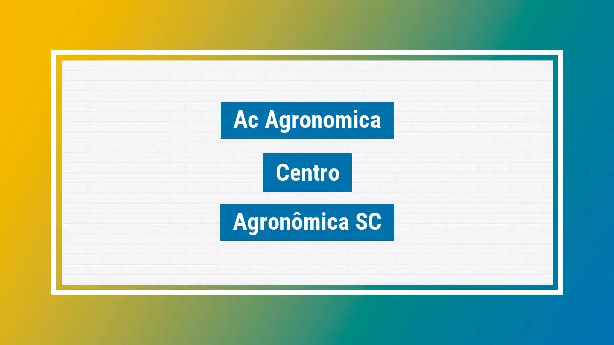 Imagem ilustrativa unidade de agência dos correios ac agronomica centro agronômica sc