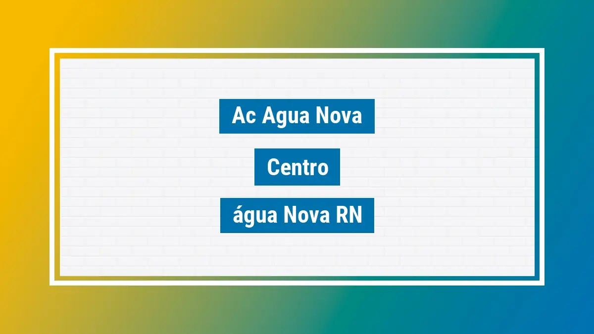 Imagem ilustrativa unidade de agência dos correios ac agua nova centro água nova rn