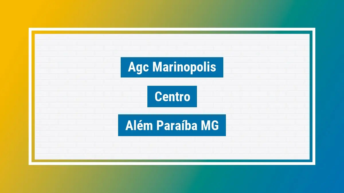 Imagem ilustrativa unidade de agência dos correios agc marinopolis centro além paraíba mg