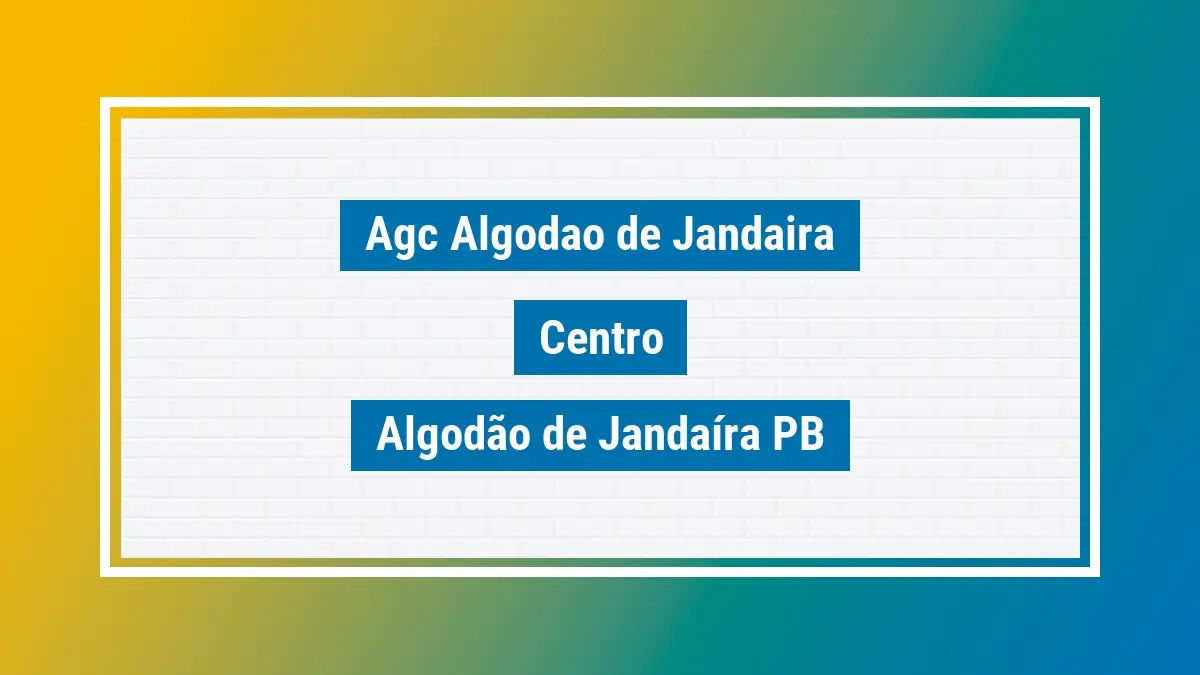 Imagem ilustrativa unidade de agência dos correios agc algodao de jandaira centro algodão de jandaíra pb
