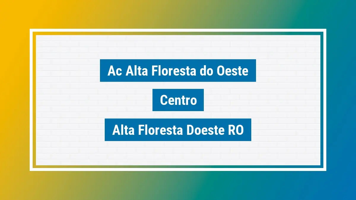 Imagem ilustrativa unidade de agência dos correios ac alta floresta do oeste centro alta floresta doeste ro