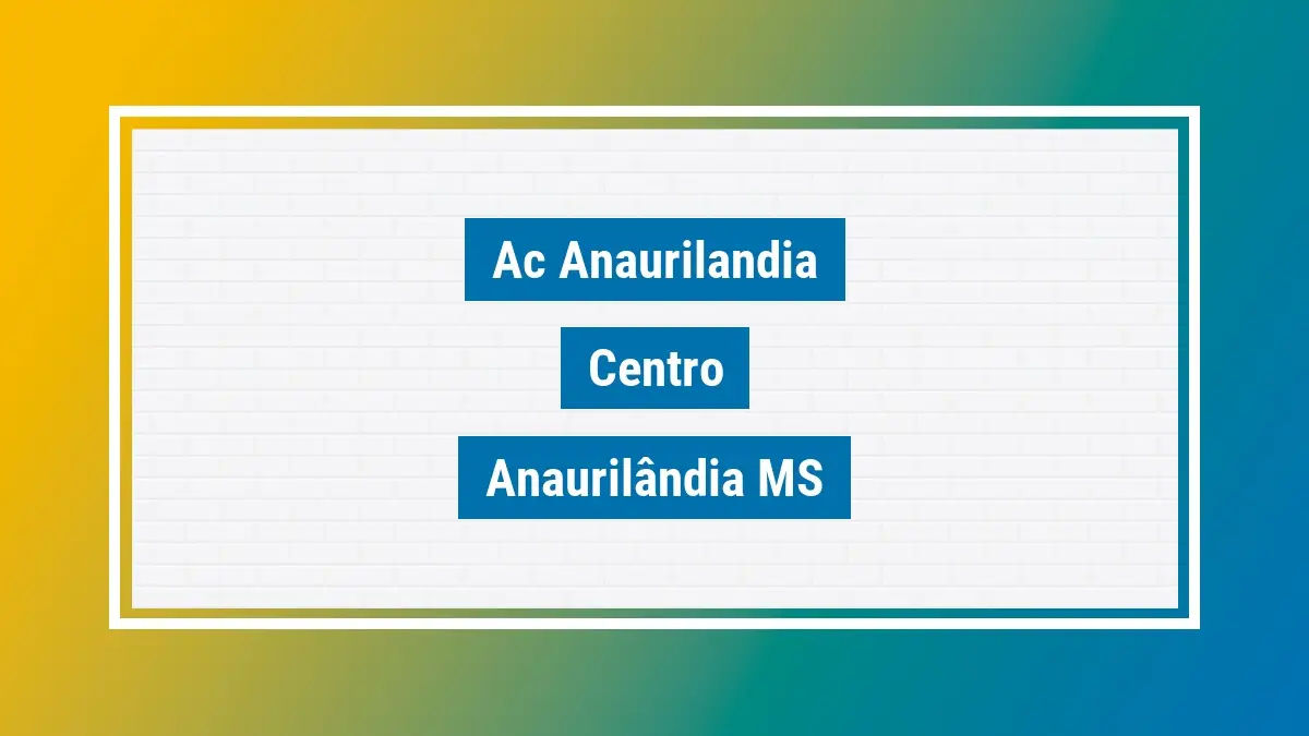 Imagem ilustrativa unidade de agência dos correios ac anaurilandia centro anaurilândia ms