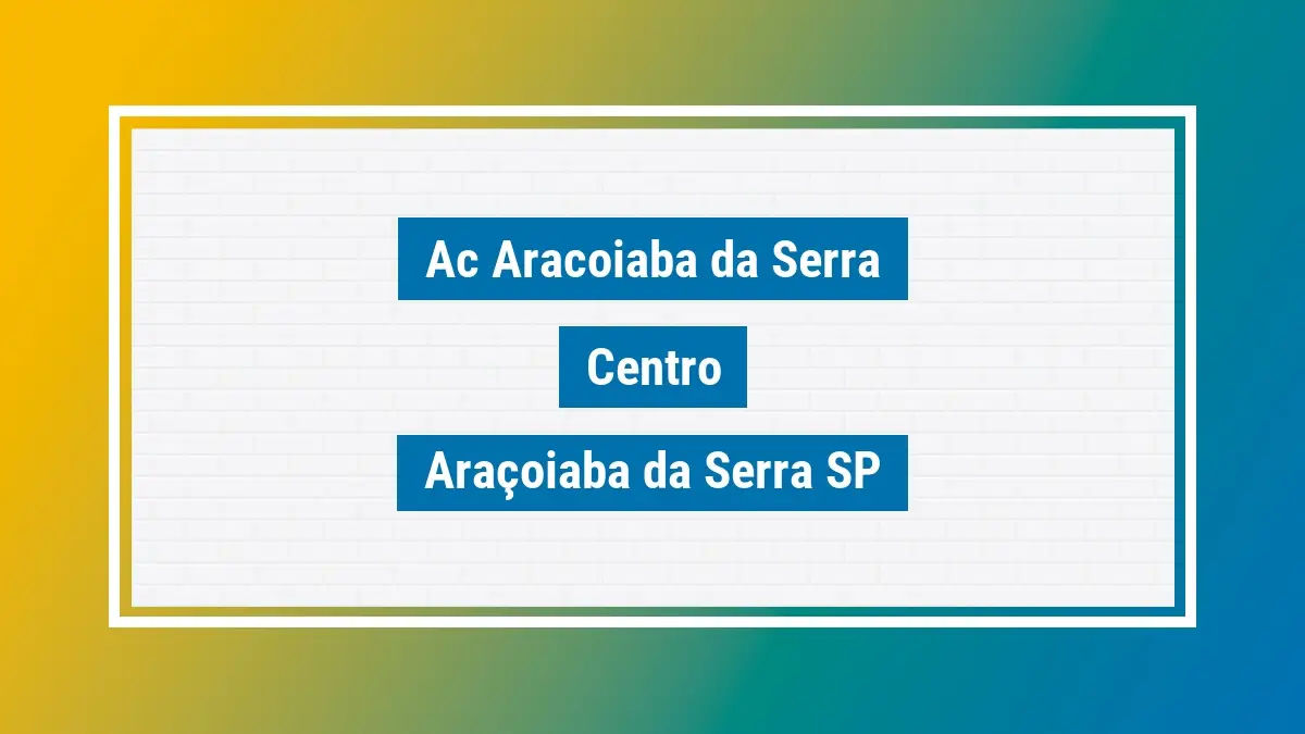 Imagem ilustrativa unidade de agência dos correios ac aracoiaba da serra centro araçoiaba da serra sp
