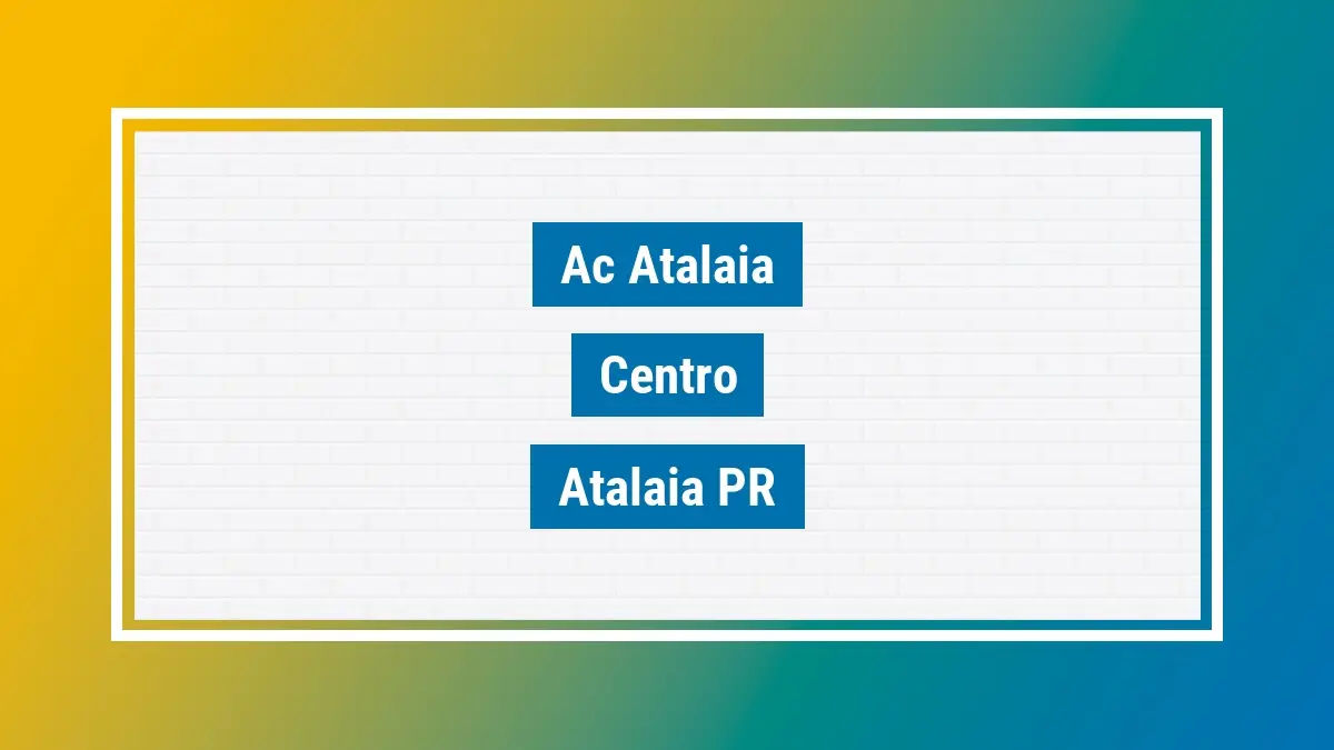 Imagem ilustrativa unidade de agência dos correios ac atalaia centro atalaia pr