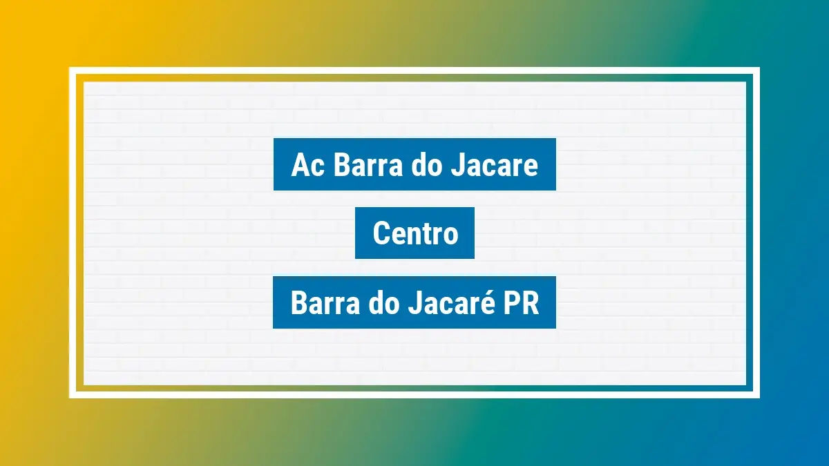 Imagem ilustrativa unidade de agência dos correios ac barra do jacare centro barra do jacaré pr