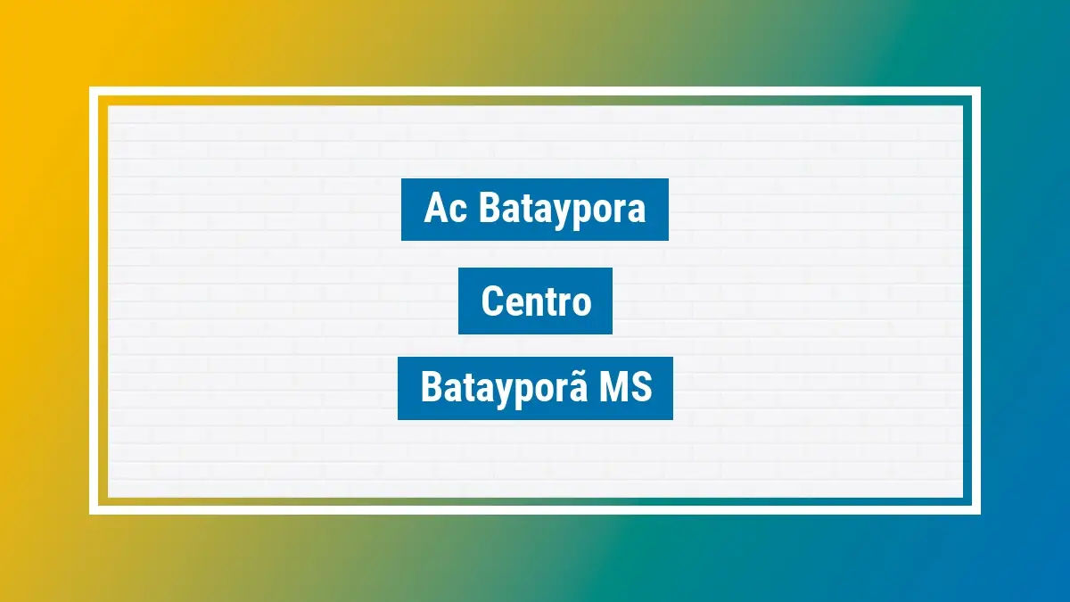 Imagem ilustrativa unidade de agência dos correios ac bataypora centro batayporã ms