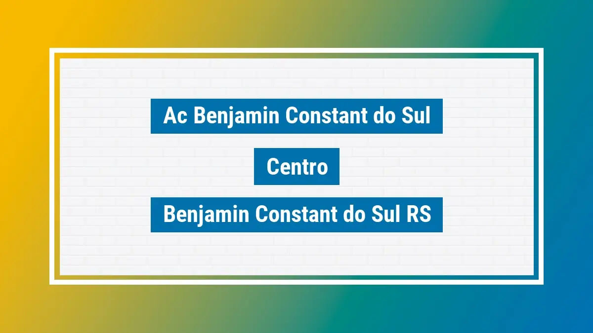 Imagem ilustrativa unidade de agência dos correios ac benjamin constant do sul centro benjamin constant do sul rs