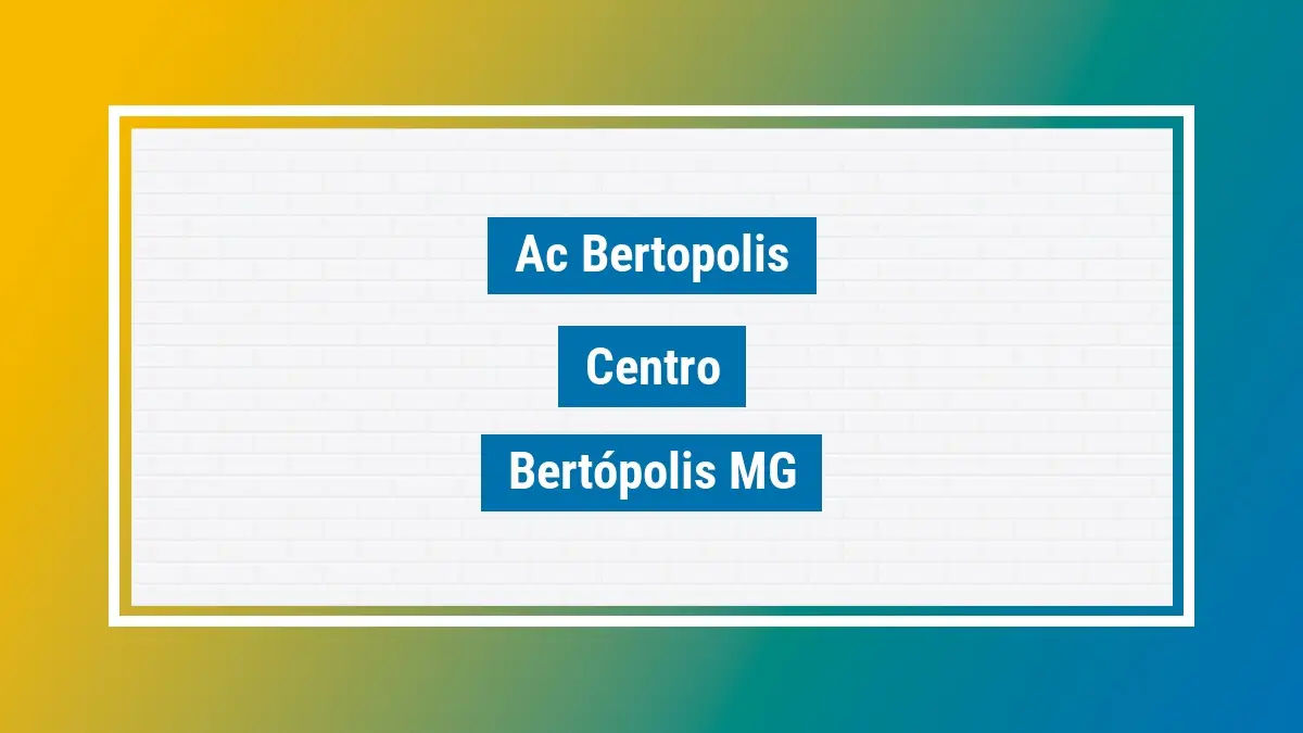 Imagem ilustrativa unidade de agência dos correios ac bertopolis centro bertópolis mg