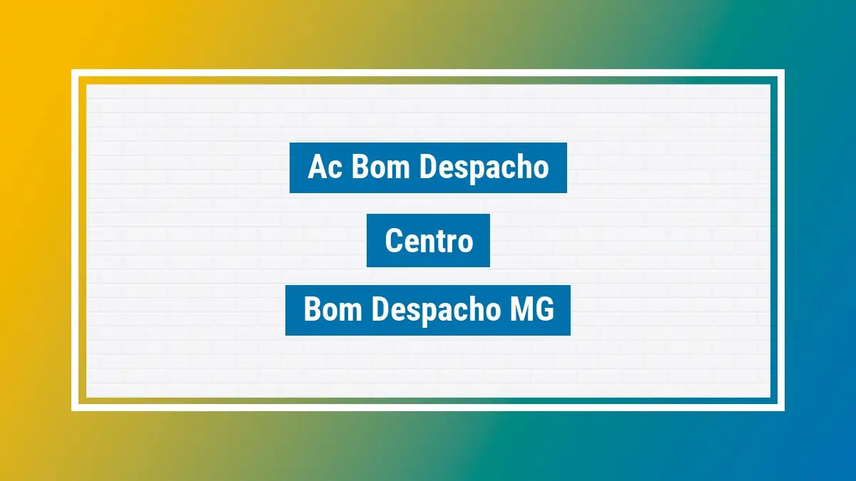 Imagem ilustrativa unidade de agência dos correios ac bom despacho centro bom despacho mg