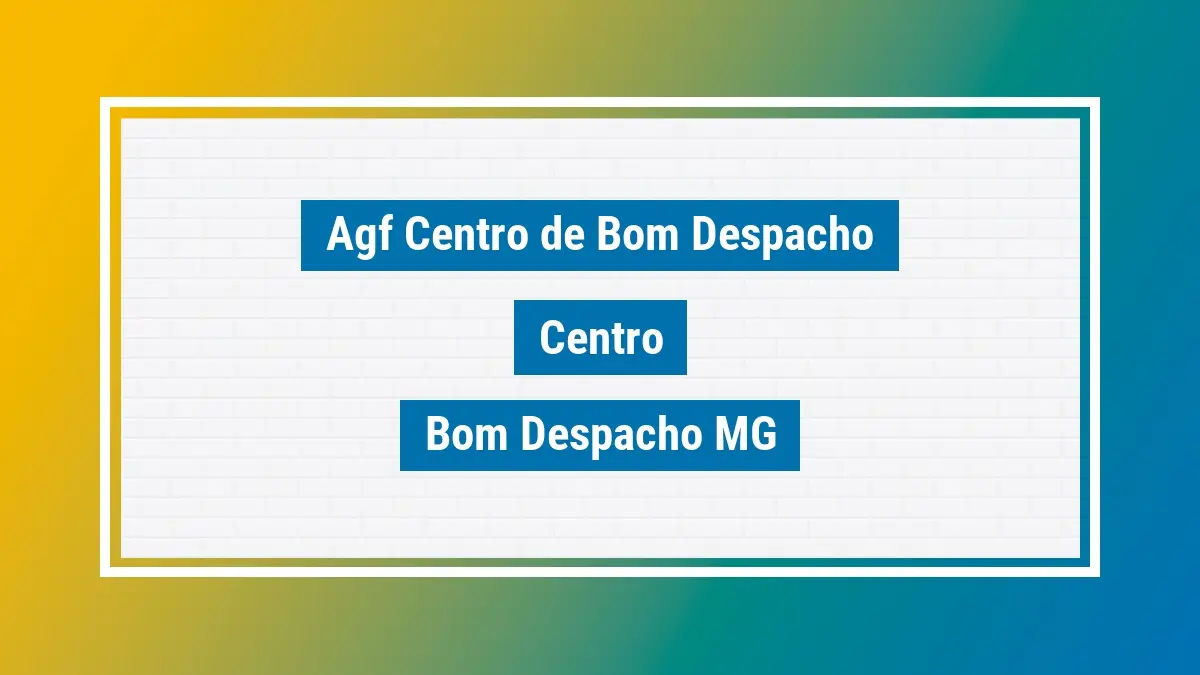 Imagem ilustrativa unidade de agência dos correios agf centro de bom despacho centro bom despacho mg