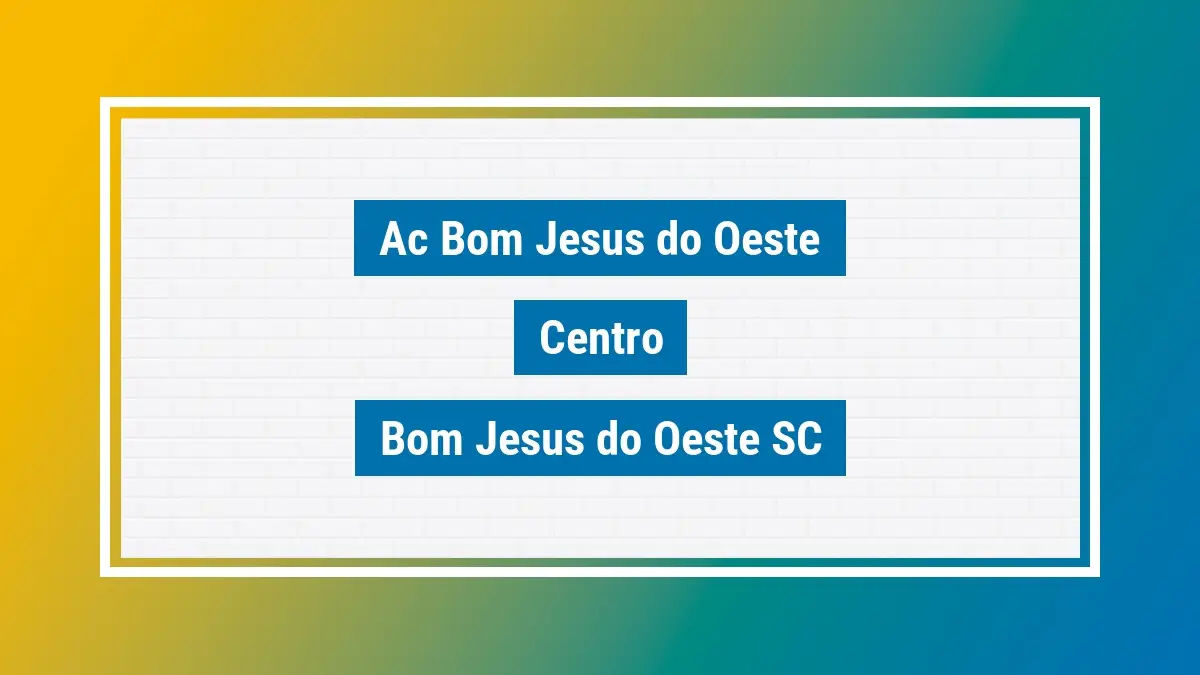 Imagem ilustrativa unidade de agência dos correios ac bom jesus do oeste centro bom jesus do oeste sc