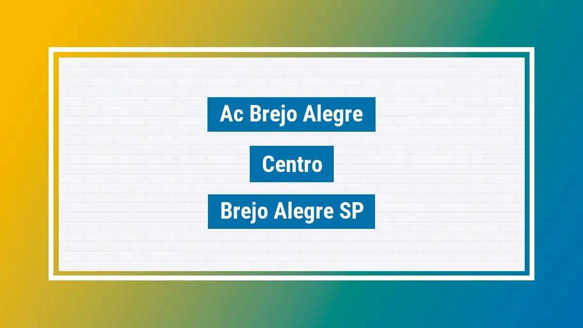 Imagem ilustrativa unidade de agência dos correios ac brejo alegre centro brejo alegre sp