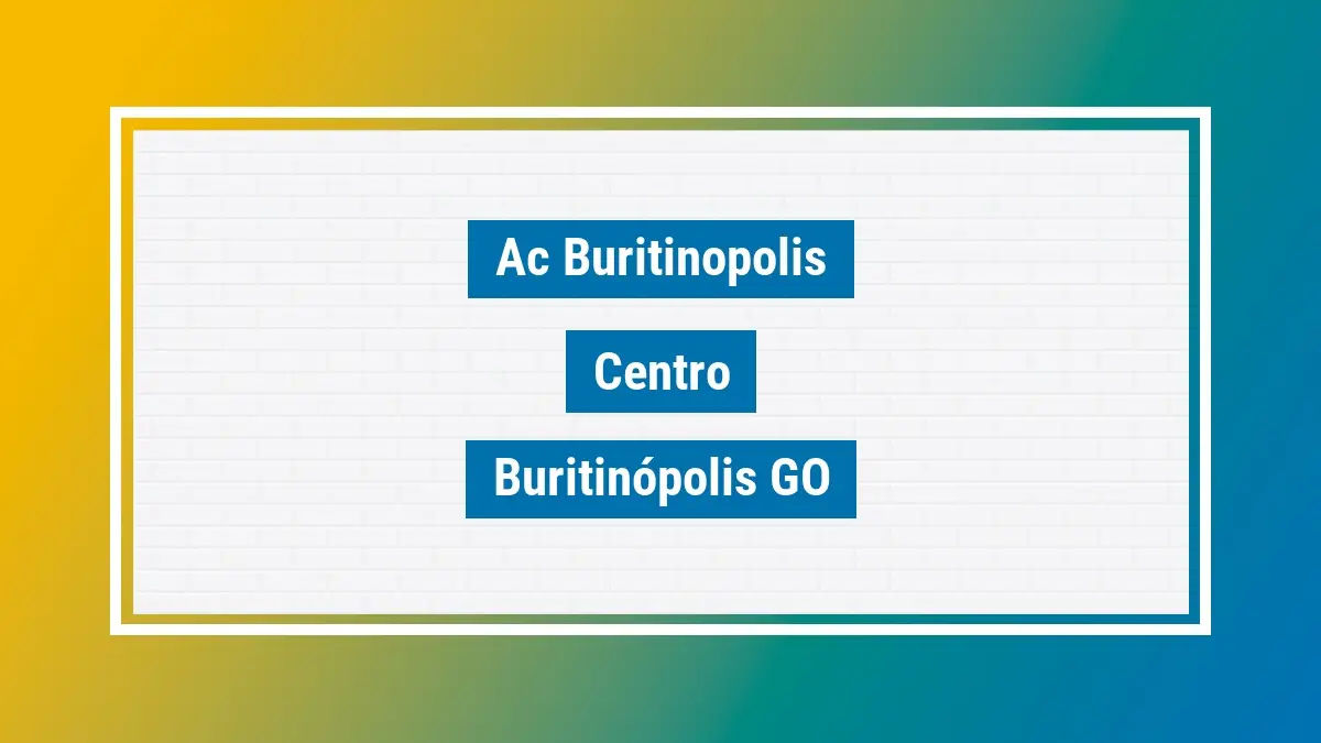 Imagem ilustrativa unidade de agência dos correios ac buritinopolis centro buritinópolis go
