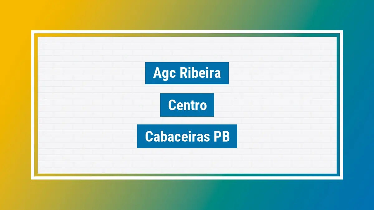 Imagem ilustrativa unidade de agência dos correios agc ribeira centro cabaceiras pb