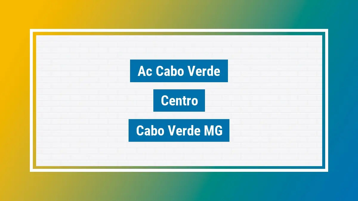 Imagem ilustrativa unidade de agência dos correios ac cabo verde centro cabo verde mg