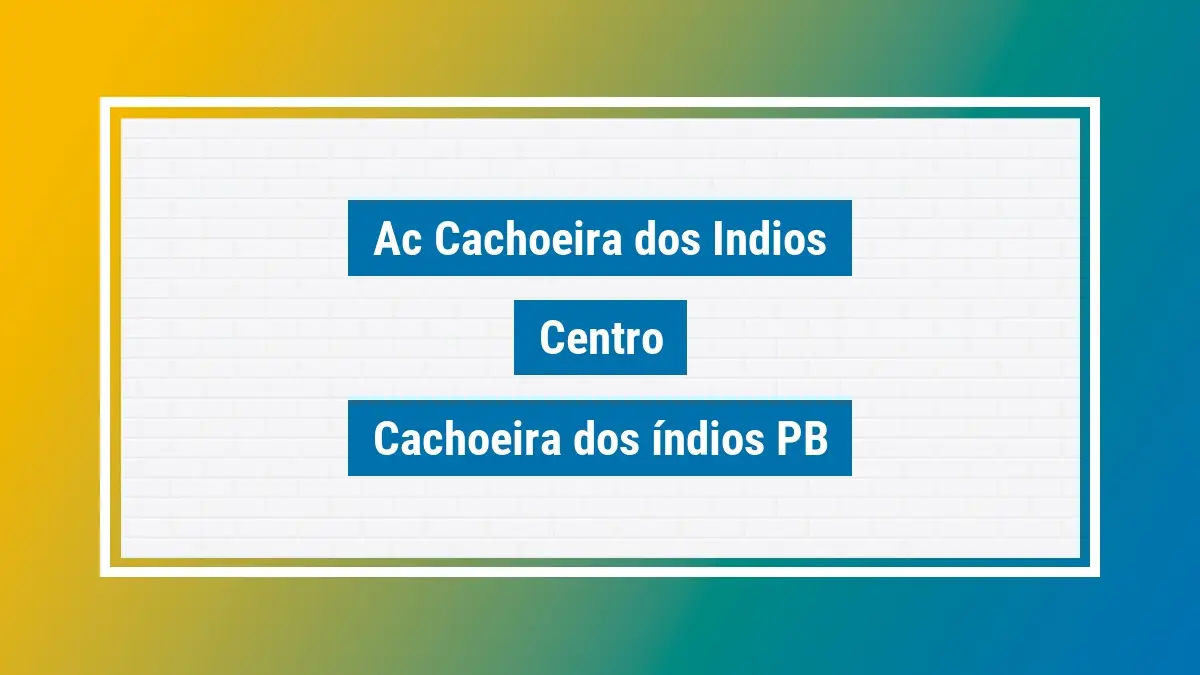 Imagem ilustrativa unidade de agência dos correios ac cachoeira dos indios centro cachoeira dos índios pb