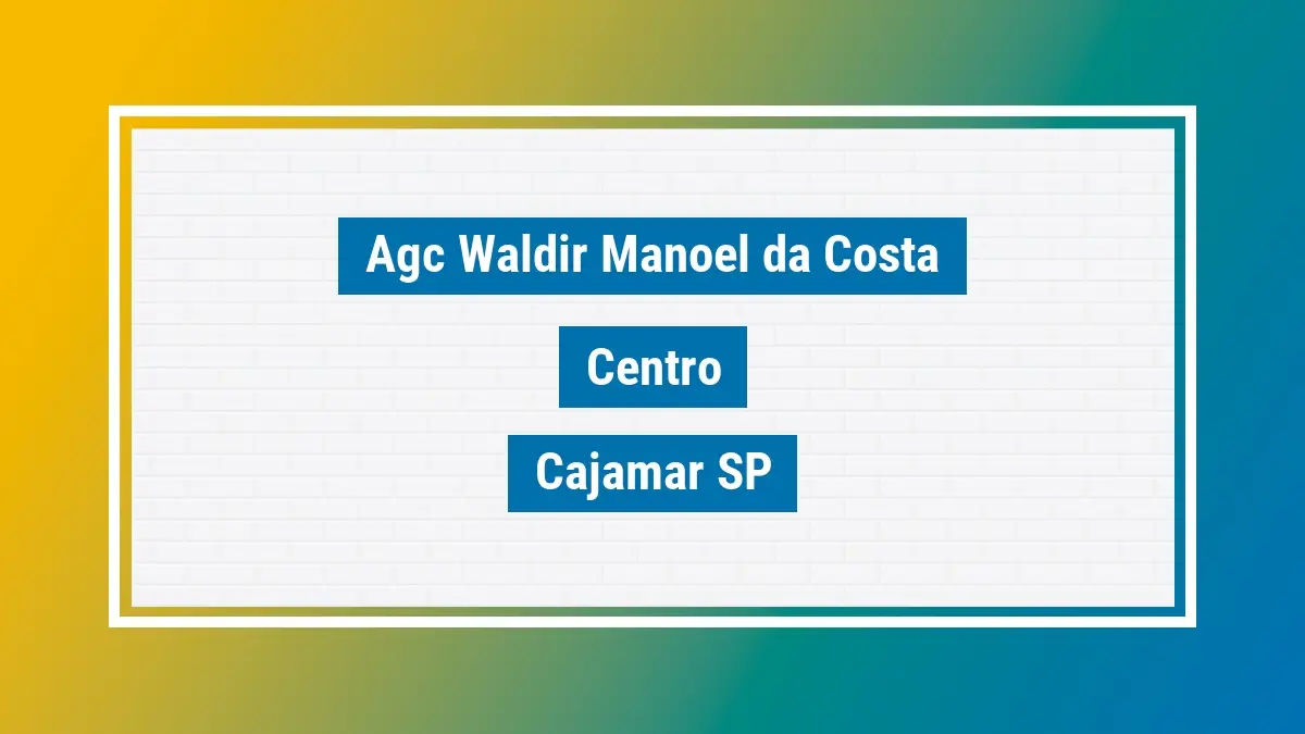 Imagem ilustrativa unidade de agência dos correios agc waldir manoel da costa centro cajamar sp