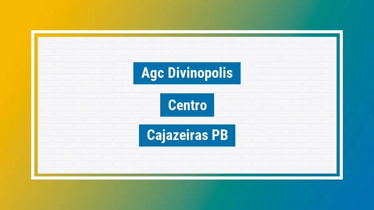 Imagem ilustrativa unidade de agência dos correios agc divinopolis centro cajazeiras pb