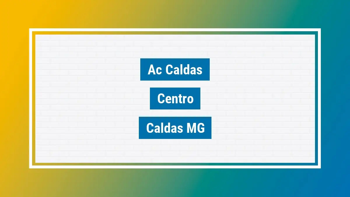 Imagem ilustrativa unidade de agência dos correios ac caldas centro caldas mg