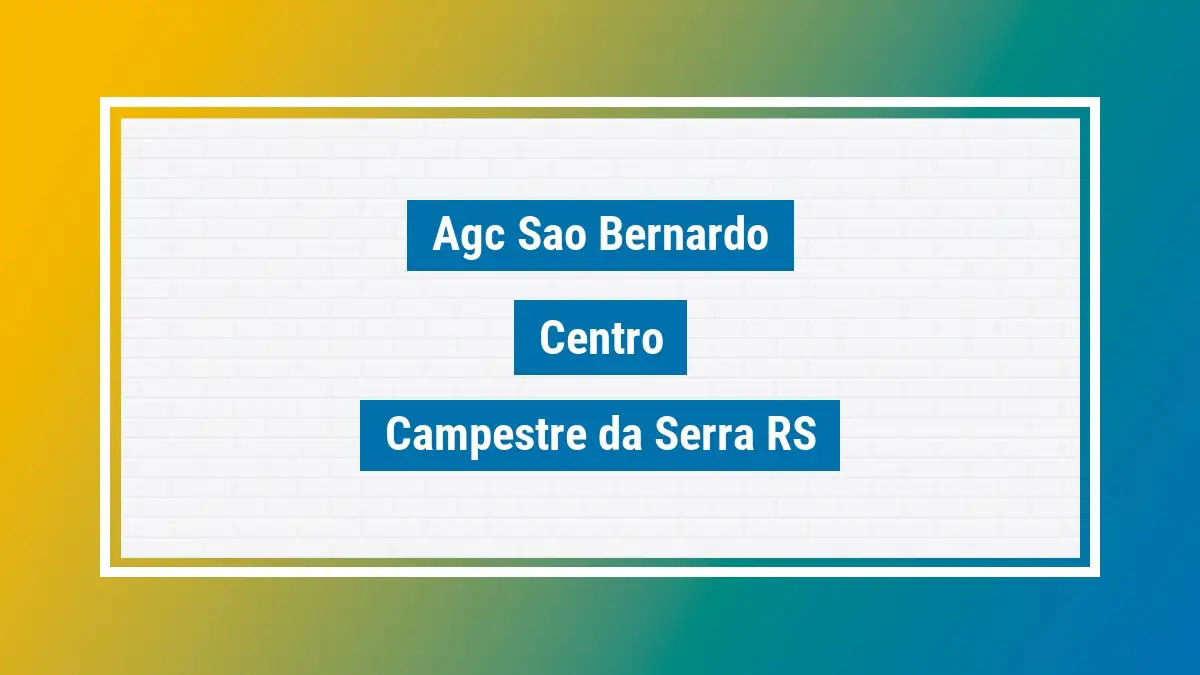 Imagem ilustrativa unidade de agência dos correios agc sao bernardo centro campestre da serra rs