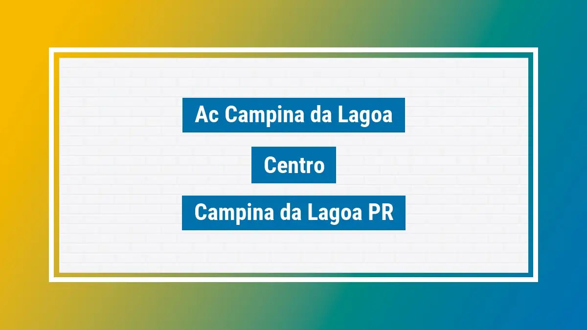 Imagem ilustrativa unidade de agência dos correios ac campina da lagoa centro campina da lagoa pr