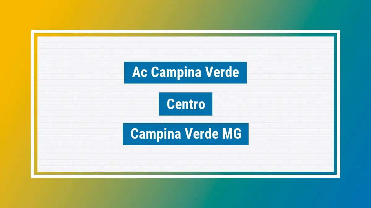 Imagem ilustrativa unidade de agência dos correios ac campina verde centro campina verde mg