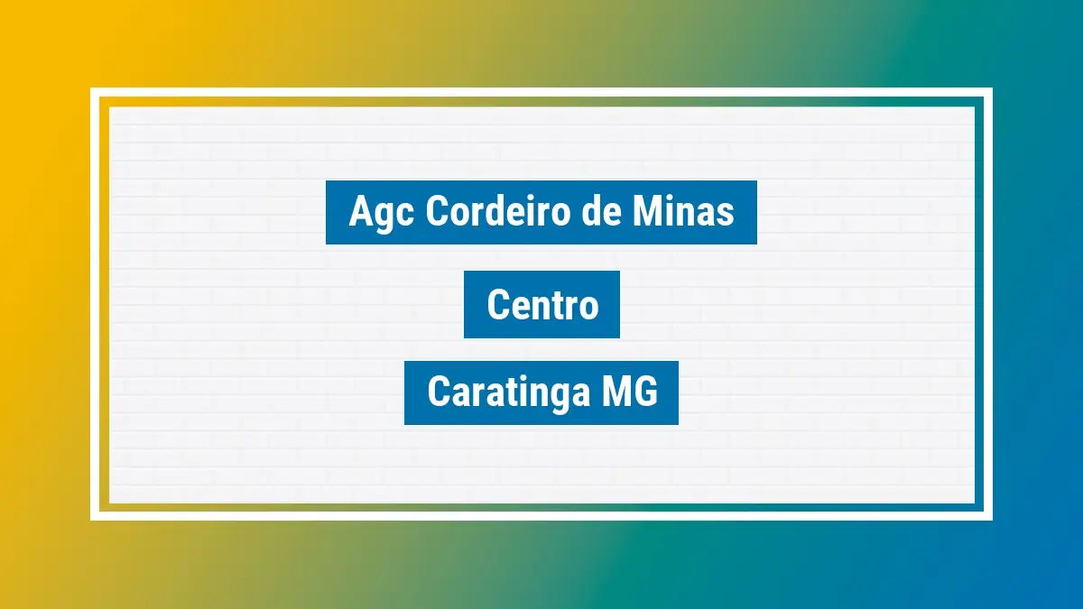 Imagem ilustrativa unidade de agência dos correios agc cordeiro de minas centro caratinga mg
