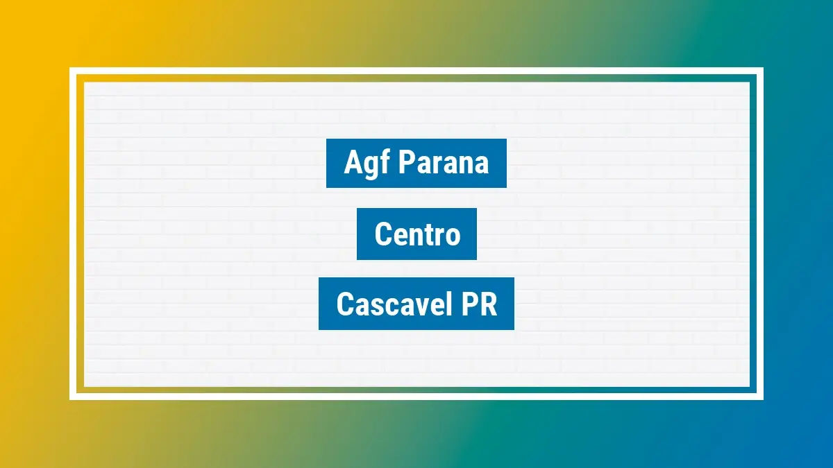 Imagem ilustrativa unidade de agência dos correios agf parana centro cascavel pr
