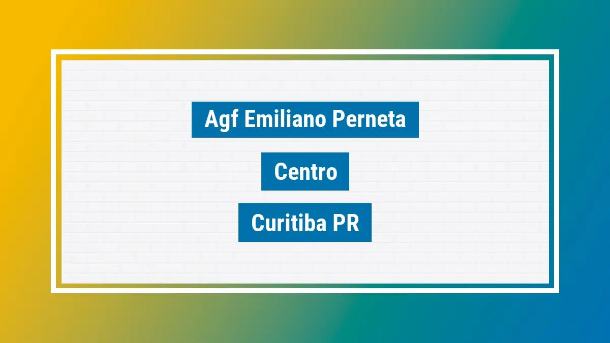 Imagem ilustrativa unidade de agência dos correios agf emiliano perneta centro curitiba pr