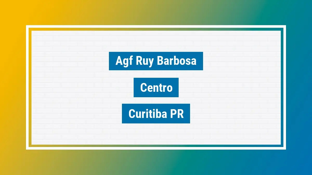 Imagem ilustrativa unidade de agência dos correios agf ruy barbosa centro curitiba pr