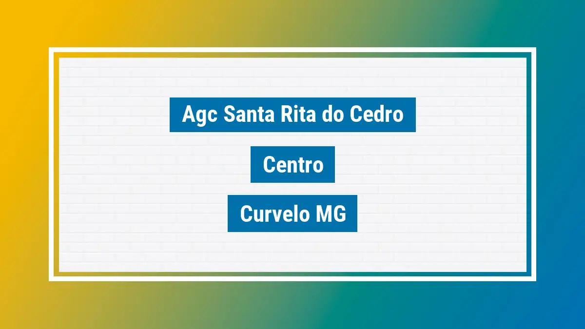 Imagem ilustrativa unidade de agência dos correios agc santa rita do cedro centro curvelo mg