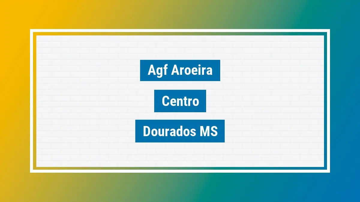 Imagem ilustrativa unidade de agência dos correios agf aroeira centro dourados ms