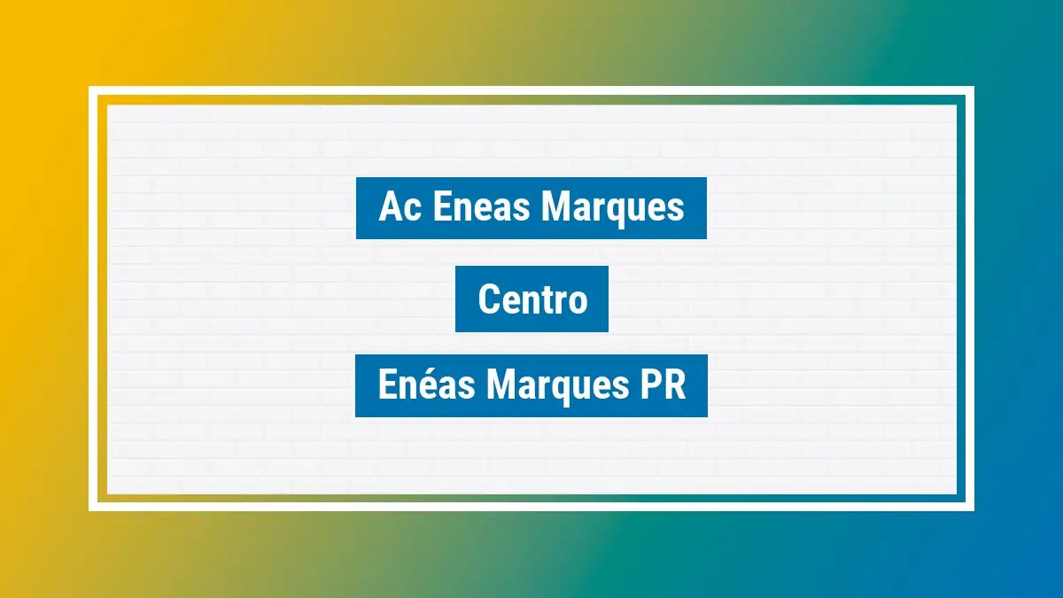 Correios centro enéas marques pr agencia ac eneas marques