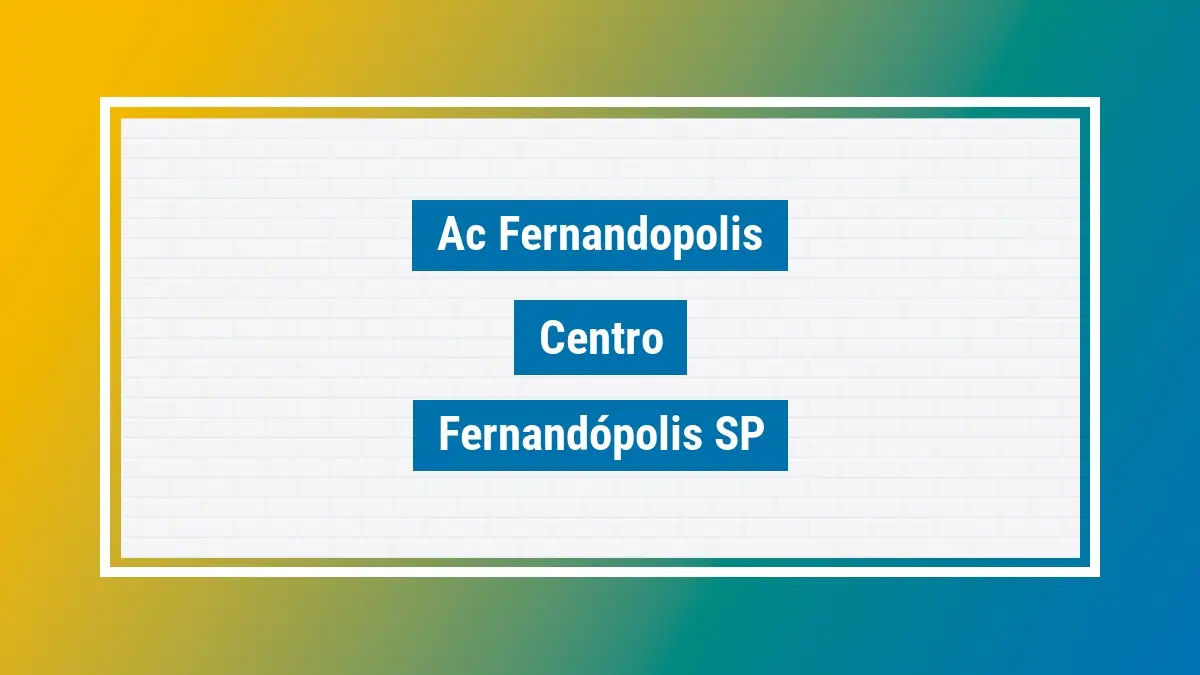 Imagem ilustrativa unidade de agência dos correios ac fernandopolis centro fernandópolis sp
